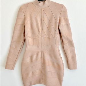 House of CB Lurex Panelled Bandage “Navaz” Dress